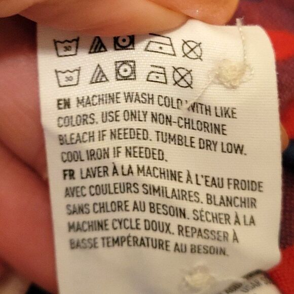 American Eagle Mens Shirt Red S  Button Up Super Soft Plaid Flannel - Picture 5 of 7